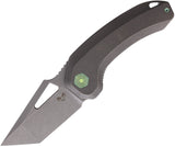 Damned Designs Oni XL Framelock Gray Titanium Folding S35VN Knife 014XLTSW2