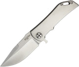 Darrel Ralph Custom Knives Dominator Framelock Satin Finish S35VN Drop Point 020