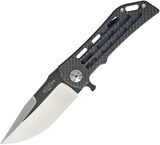 Darrel Ralph Dominator CF Tiger Bowie Carbon Fiber Folding Knife DDR 027