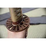 Dragon King Fletching Katana Gold Cord Wrapped Steel Sword w/ Scabbard 35320