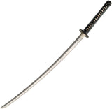 Dragon King War Fire Katana Black Cord Wrapped Steel Sword w/ Scabbard 35360