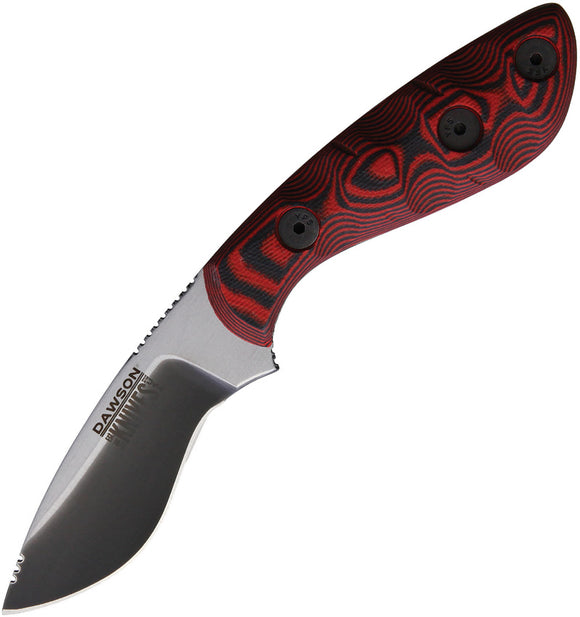 Dawson Knives Pequeno 3V Specter Red Fixed Blade Knife 12607