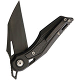 EOS Urchin Friction Folder Black Titanium & Carbon Fiber Nitro V Knife EOS040