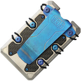 EOS 3.0 Satin Blue Titanium Wallet 050