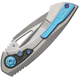 EOS Dorado S  Satin Titanium + Carbon Fiber Inlay CPM S90V Folding Knife 064   - On Sale