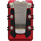 EOS 3.0 Lite Red Aluminum Wallet W/ Clip 070