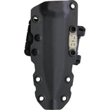 EOS Thresher Dagger Black Fixed Blade Knife + Sheath 077