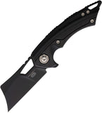 EOS Mini Nautilus Framelock Black Titanium/CF Folding CPM-S60V Knife 096   - On Sale