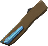 EOS Automatic Harpoon Knife OTF Bronze Venti Aluminum MagnaCut Dagger Blade 116