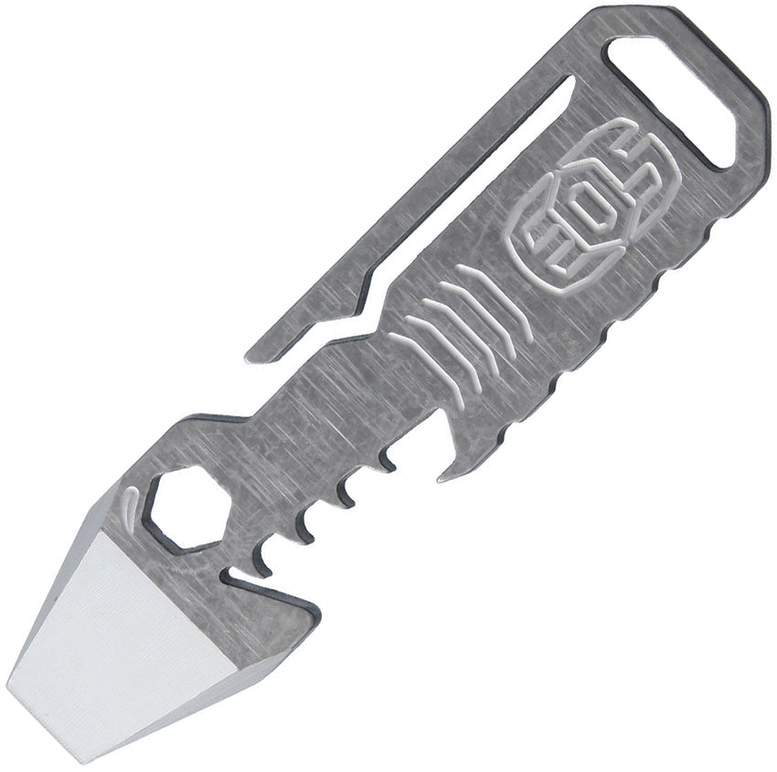 EOS Mini Shark Raw Titanium Bottle Opener Hex/Bit Driver MultiTool SH