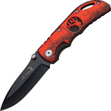 Elk Ridge Red Camo Stainless Linerlock Folding Pocket Knife 134RCB
