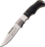 Elk Ridge Lockback Black/White Pakkawood Folding 3Cr13MoV Stainless Knife 934WH