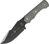TOPS Eagles Shadow Fixed Carbon Steel Blade Black Micarta Handle Knife