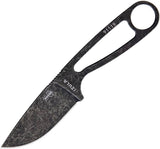 ESEE Izula Black Oxide Finish One Piece 1095 Carbon Fixed Knife 6.25"