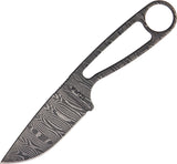 ESEE Izula One Piece Damascus Steel Fixed Blade Skeletonized Handle Knife IZDAM