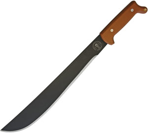 ESEE 23.5" Black Fixed Blade Canvas Coyote Brown Handle Machete + Sheath LTMACH