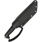 Elite Tactical The Rig Black Smooth G10 8Cr13MoV Fixed Blade Knife FIX004BK