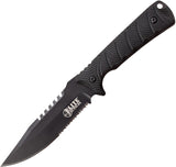 Elite Tactical Bowie Black Synthetic Stainless Steel Fixed Blade Knife FIX005BKS