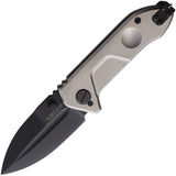 Extrema Ratio Frame Rock Titan Black Titanium Folding Pocket Knife 0456BLKTIY