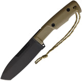 Extrema Ratio Selvan Fixed Bohler N690 Knife w/ Desert Tan Belt Sheath 129SELD