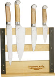 Ferrum Estate 5pc Maple Wood Chef's Bread Utility & Paring Knife Block Set E0500