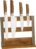 Ferrum Reserve 5pc Chef's Utility & Paring Fixed Knives Kitchen Block Set ER0500
