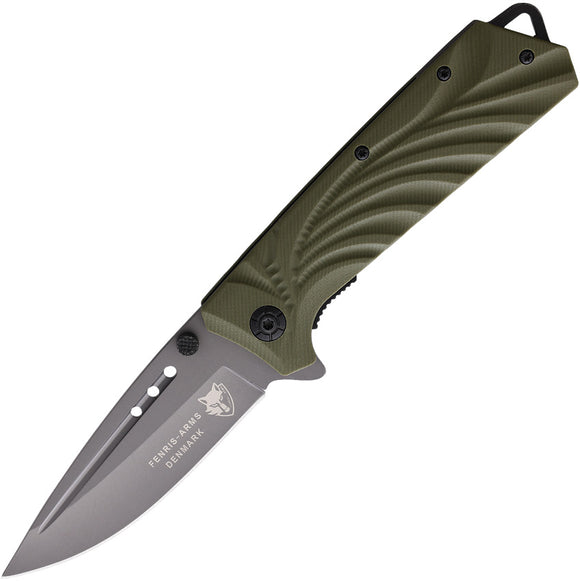Fenris-Arms Freedom Linerlock Green Folding Stainless Pocket Knife FREE004