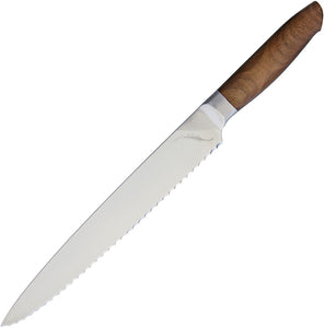 Ferrum Reserve Scalloped Slicer High Carbon Stainless Fixed Kitchen Knife RS0900