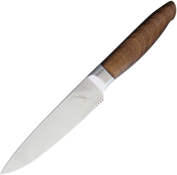 Ferrum Reserve Dual Edge Utility Knife High Carbon Fixed Kitchen Blade RU0500
