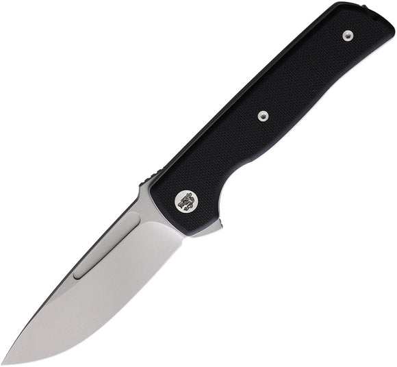 Terzuola Knives ATCF Lite Linerlock Black G10 Folding Gray Nitro-V Knife 010BS