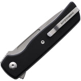 Terzuola Knives ATCF Lite Linerlock Black G10 Folding Gray Nitro-V Knife 010BS