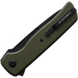 Terzuola Knives ATCF Lite Linerlock Green G10 Folding Black Nitro-V Knife 010GB