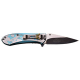 Femme Fatale Lot of 12 Blue Butterfly Folding Stainless Pocket Knife A010LBXX