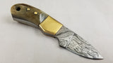Fox-N-Hound Mini Skinner Damascus Steel Fixed Blade Knife 121