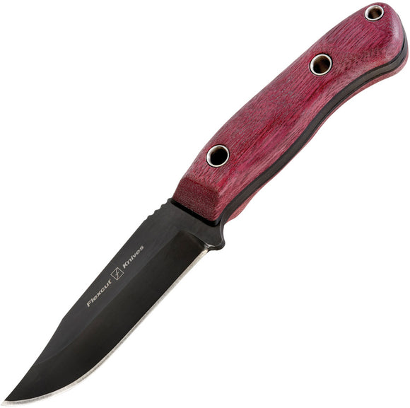 Flexcut Hawthorne Drifter Purpleheart 1095HC Steel Fixed Blade Knife H2B