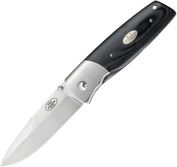 Fallkniven PXL Linerlock Black/Grey Micarta Handle 3G Steel Folding Pocket Knife PXLBM