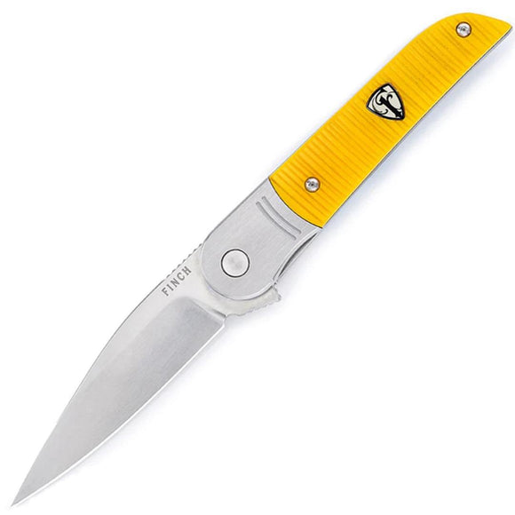 Finch Stinger Framelock Yellow Jacket Bone Folding 154CM Pocket Knife ST367