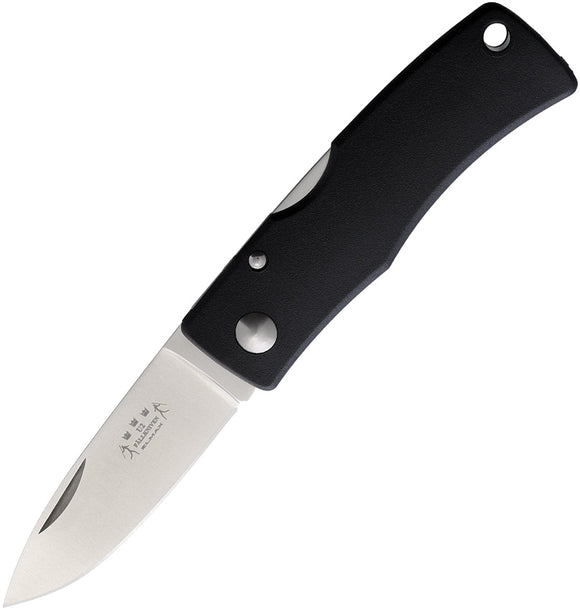 Fallkniven Model U2 Lockback Black Grilon Elmax Steel Folding Pocket Knife U2ELMAX