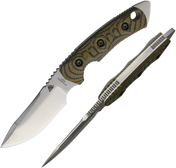 Fobos Knives Camo Tier 1 Mini White Liner Fixed Blade Knife 018