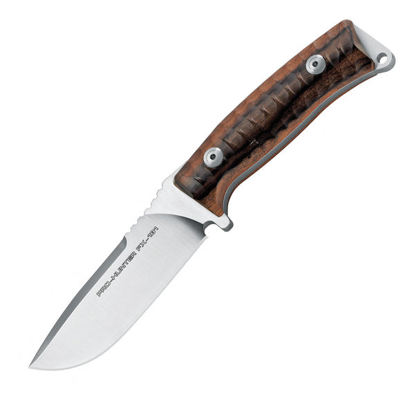Fox DW Pro Hunter Brown Santos Wood Full Tang N690 Fixed Blade Knife 131DW