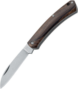 Fox Nauta Slip Joint Ziricote Wood 420C Stainless Pocket Knife 230ZW