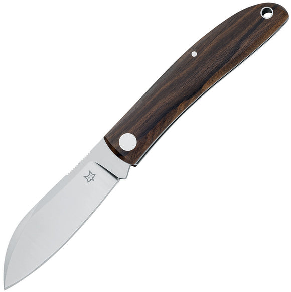 Fox Livri Slip Joint Ziricote Wood Folding Bohler M390 Steel Pocket Knife 273ZW