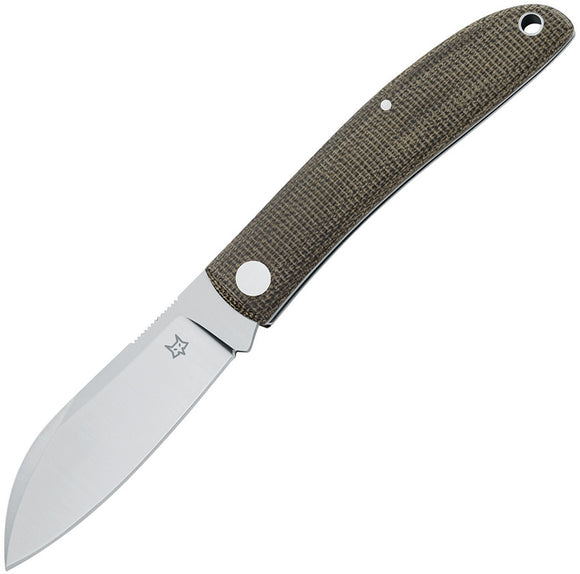 Fox Livri Slip Joint OD Green Micarta Folding Bohler M390 Pocket Knife 273