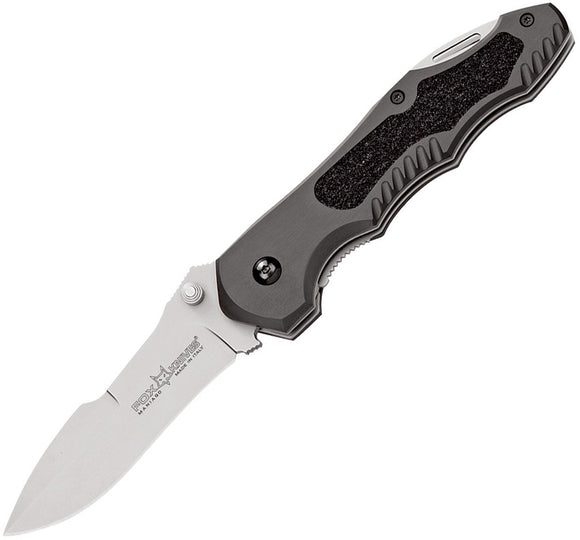Fox Chinook Linerlock Gray Aluminum Folding Bohler N690 Pocket Knife 472