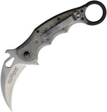 Fox Karambit Green Linen Micarta Linerlock Stonewashed N690 Folding Knife 479misw