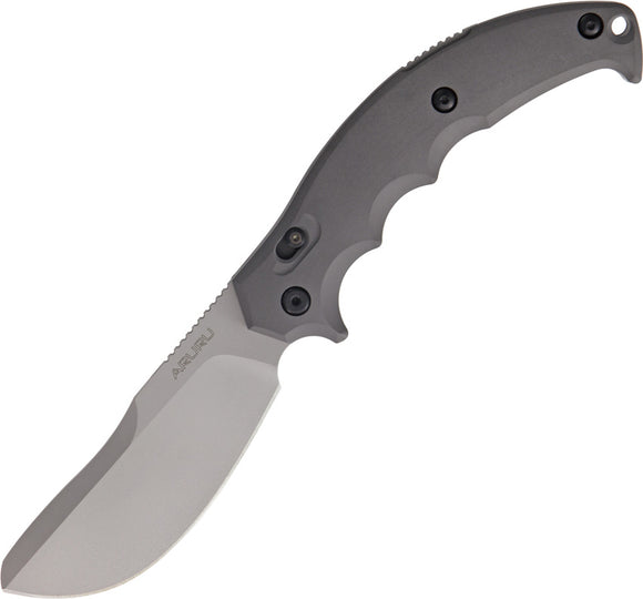 Fox Aruru Lockback Gray Smooth Laminate Folding Stainless Pocket Knife 506