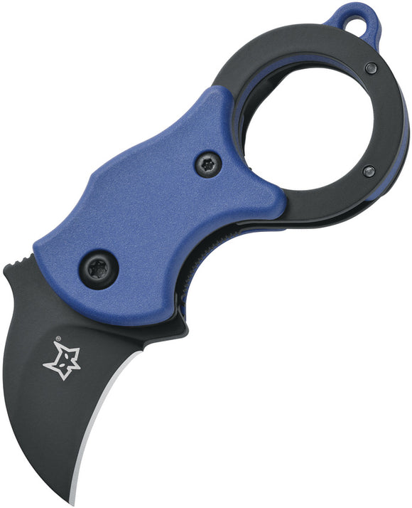 Fox Mini-Ka Linerlock Blue FRN Folding Stainless Steel Pocket Knife 535BLB