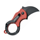 Fox Mini-Ka Linrlock Smooth Red FRN Folding Stainless Steel Pocket Knife 535RB