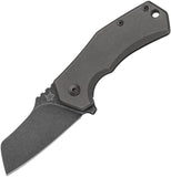 Fox Knives Italico Framelock Dark Gray Titanium Folding M390 Knife 540TIB