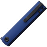 Fox CHNOPS Linerlock Blue Aluminum Folding Bohler M390 Pocket Knife 543ALBLB